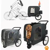 OEM 3-in-1 Kinderwagenkarre - 3-in-1 Stauraumkarre - Einkaufswagenkarre - schwarzer Kinderwagenkarre