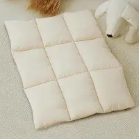 OEM Hundebett, Tierhaushilfsmittel, atmendes Warmtepolster für kleine Hunde und Katzen (beige)
