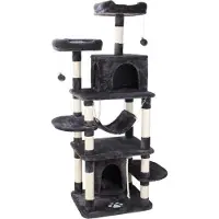 OEM Klettergerüst für Katzen - Donkergrijs - 170CM