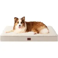 OEM Orthopädisches Hundebett für große Hunde XL, 104x68x9cm, waschbares weiches Hundekissen, Hundematratze für den Hundebench, Kameelhaar