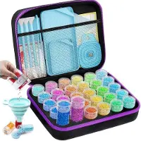 OEM Diamantmalerei-Set, 30-teilige Diamantmalerei-Lagerbox mit Hohlstecher und Trechter-Stickers