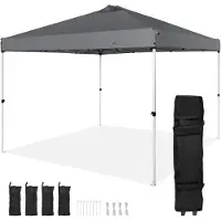 OEM Gartenpavillon - 305x305x320cm - Gartenhütte - einziehbar - inkl. Transporttasche - Partyzelt - 6-8 Personen - Quick-Entfalt-Zelt - einziehbares Zelt
