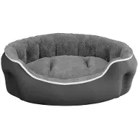OEM Hundebett aus Metall, silberfarben, 48 x 42 x 16 cm