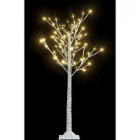 Syfax Weihnachtsbaum 128 LEDs 1,2 m Warmweiß Indoor Outdoor
