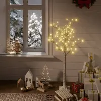 Prolenta Maison Exclusive - Weihnachtsbaum 128 LEDs 1,2 m Warmweiß Indoor Outdoor