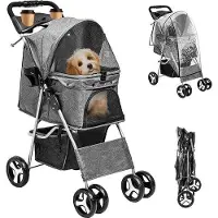 OEM Reisekomfortkoffer für Tiere, 15 kg, Tierreisegepäck mit Abstellwagen, für Hunde und Katzen, falten und transportieren.