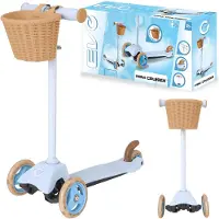Evo Adjustable Tricycle Kinderroller mit Korb Mini Cruiser mit Korb Blau