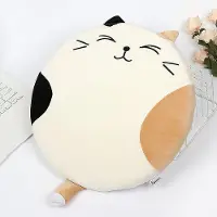 Unyqoos Katzenförmiges Sitzkissen 40 x 40 cm – weiches Plüschkissen mit PP‑Baumwollfüllung, waschbarer Bezug (30 °C) für Zuhause, Büro & Kinderzimmer