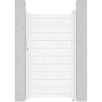 Casanoov Eiger 1M Tor 180 Cm Hoch Weißes Aluminium