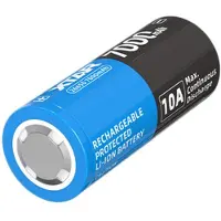 XTAR 26650 - 7000mAh, 3,6V - 3,7V Li-Ion-Akku PCB geschützt Max Power 10A