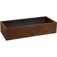 ESTEXO Beeteinfassung Beetumrandung Hochbeet 115x50x25 cm Edelrost Rost Cortenstahl