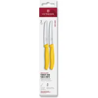 Victorinox Swiss Classic 6.7838.2C1 Tomato & Table Knife, Wavy, Yellow, Tomatenmesser Set 2-teilig