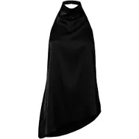 Pieces Pcfesta Halterneck Satin Oberteil | Schwarz | M
