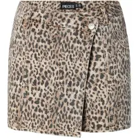 Pieces Pcsalume Mw Denim Skort | Braun | S