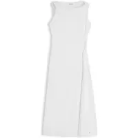Tommy Hilfiger Kleid für den Alltag WW0WW50041 Creme Regular Fit