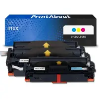 PrintAbout Toner kompatibel mit HP 410X (CF252XM) - 3-farbig - Hohe Kapazität - Multipack