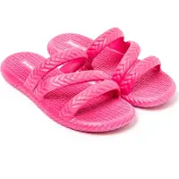Brasileras Damen Zehensandalen mit rutschfester Sohle bequem schuhe strand/schwimmbad/stadt fuchsie 38 EU - UBSIR