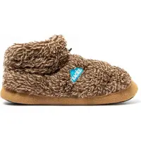 Nuvola . Hausschuhe Herren Damen rutschfester Sohle warm gepolstert bequem braun 34/35 EU - UNBOC