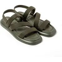 Espargatas Damen Sandalen mit rutschfester Sohle bequem schuhe strand/schwimmbad/stadt militärgrün 38 EU - UEKIN