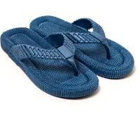 Brasileras Herren Zehensandalen mit rutschfester Sohle bequem schuhe für strand/schwimmbad/stadt blau 45 EU - UBSADO