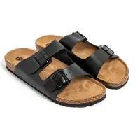 Espargatas Zehensandalen Herren Damen rutschfester Sohle bequem schuhe strand/schwimmbad/stadt schwarz 39 EU - UEVOL