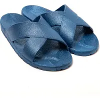 Brasileras Herren Zehensandalen mit rutschfester Sohle bequem schuhe für strand/schwimmbad/stadt blau 42 EU - UBLOOP