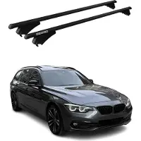 Menabo Grundträger Dachträger für BMW 3er F31 Touring 2012-2018 ABE Alu Schwarz
