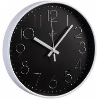 St. Leonhard Analoge Funk-Wanduhr mit 3D-Zifferblatt, Ø 30 cm