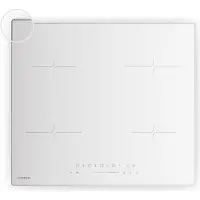 Klarstein Velaire Induktionskochfeld - 60cm, 4-Zonen, 7000W Boost, Touch-Slider, Timer, Kindersicherung, Restwärmeanzeige, Glaskeramik, Einbau Kochfeld Induktion, Weiß
