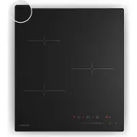 Klarstein Velaire Induktionskochfeld - 3-Zonen, 5500W, Touch-Schieberegler, Timer & Kindersicherung, Restwärmeanzeige, Schnellheizfunktion, 45cm, Glas, Kochfeld Induktion