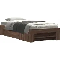 vidaXL Bettgestell ohne Matratze Sonoma-Eiche 180x200 cm Holzwerkstoff