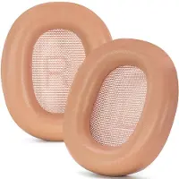 INF 2er-Set Lammleder Magnetische Ohrpolster, kompatibel mit Bang & Olufsen Beoplay H100 — Memory-Schaum Ersatz-Ohrpolster, Weiches Lammleder Aprikose