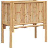 vidaXL Hochbeet Braun 90 x 35 x 70 cm Bambus