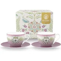 Pip studio Tasse & Untertasse Lily & Lotus Lilac 280 ml (Set von 2)