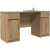 vidaXL Schreibtisch Artisan-Eiche Holzwerkstoff 140 x 49 x 76 cm