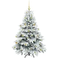 vidaXL Leif (mit LEDs und goldenen Kugeln)