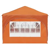 vidaXL Pop-up Partyzelt 575 x 288 x 245 cm Orange Oxford-Stoff