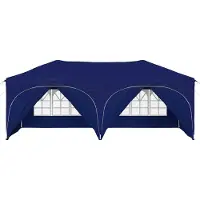 vidaXL Pop-up Partyzelt 575 x 288 x 245 cm Blau Oxford-Stoff