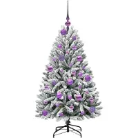 vidaXL Lumi (mit 150 LEDs und lilafarbenen Bällen)