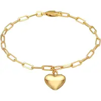 Elli Armband Herz Liebe Glieder Oval Trend 925 Silber Elli Gold