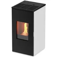 Kalor Pelletkamin | Futura 7C | kanalisierbar | Wi-Fi | 7,5 kW | Weiß