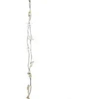 MARELIDA LED Drahtlichterkette Sterne - 60 warmweiße LED - L: 2,95m - Timer - Batterie - silber, transparent