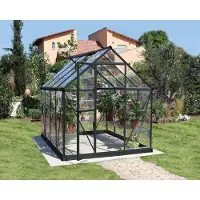 Palram - Canopia Aluminium Gewächshaus Harmony 68 grau 247x185 cm