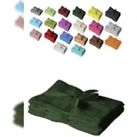 EXKLUSIV HEIMTEXTIL Handtuch 4er Set 50 x 100 cm Dunkelgrün