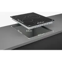 Klarstein Glaskeramikkochfeld - 45 cm, 3-Zonen VTC Kochfeld mit Dual-Zone, Touch-Slider, Timer & Kindersicherung, Elektro Kochfeld für moderne Küchen