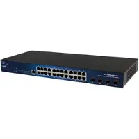 ALLNET Switch smart managed 24 Port Gigabit / 24x LAN / 4x SFP+ / Lüfterlos / 19" / "ALL-SG8428M-10