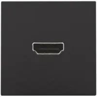 Niko 200-69417 Abdeckung mit HDMI zu HDMI Verbindung, piano black coated 20069417