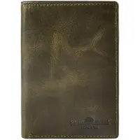Green Burry Greenburry Geldbörse Leder Newport Herren Portemonnaie 9x12,5 cm grün