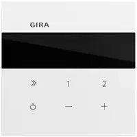 Gira UP-Radio reinweiß glänzend 232070 Basis+zentr Abdeckpl