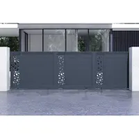 Casanoov Sunny 500x140cm Graues Aluminium Schiebetor